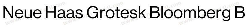 Neue Haas Grotesk Bloomberg Bold字体转换